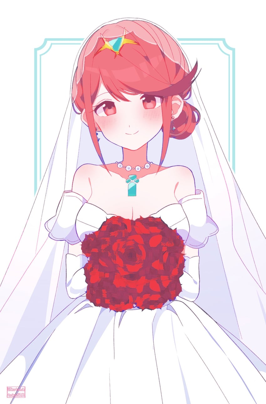 pyra (xenoblade chronicles and 1 more) drawn by kotohatoko510