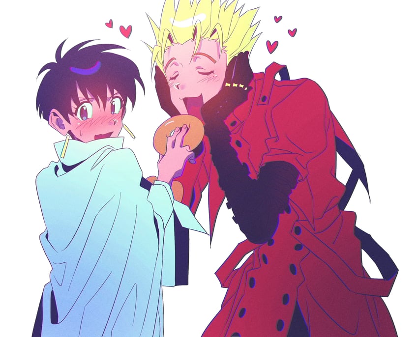 vash the stampede and meryl stryfe (trigun) drawn by hyang_sook