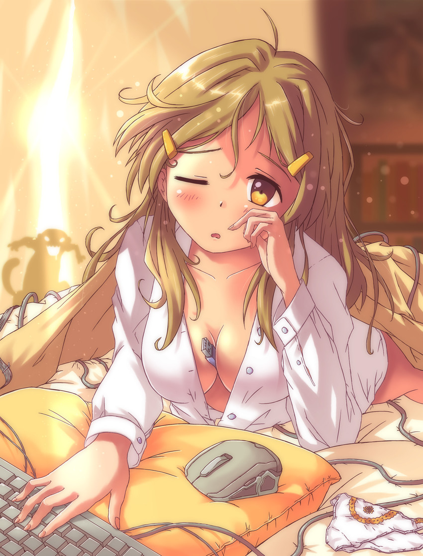 shinomiya himawari and uso-kun (vividred operation) drawn by aki_(akisora_hiyori)