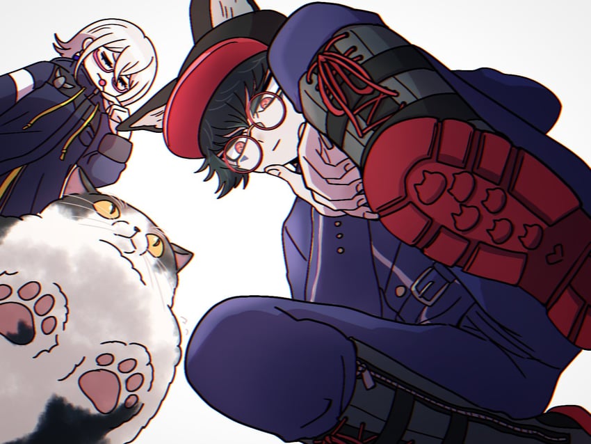 zilch alexander and halara nightmare (master detective archives: rain code) drawn by mufksin