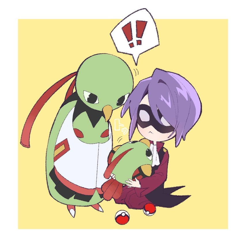 natu, xatu, and will (pokemon and 1 more) drawn by kinotarowow