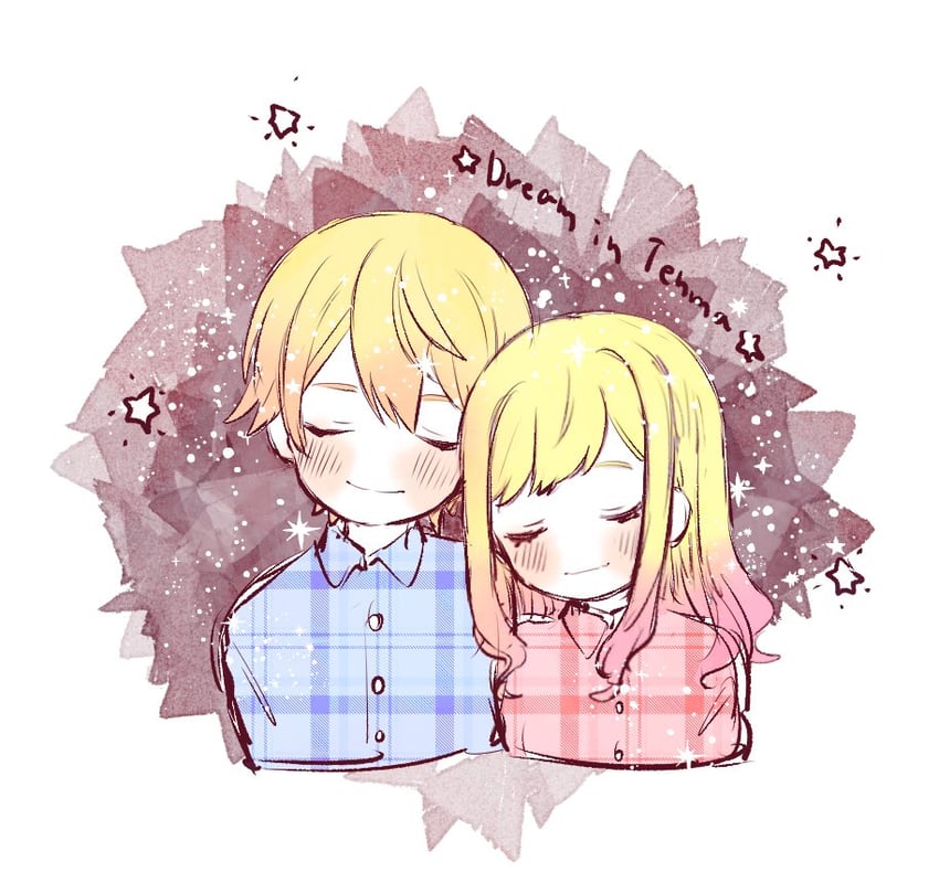 tenma tsukasa and tenma saki (project sekai) drawn by poppu_usagi