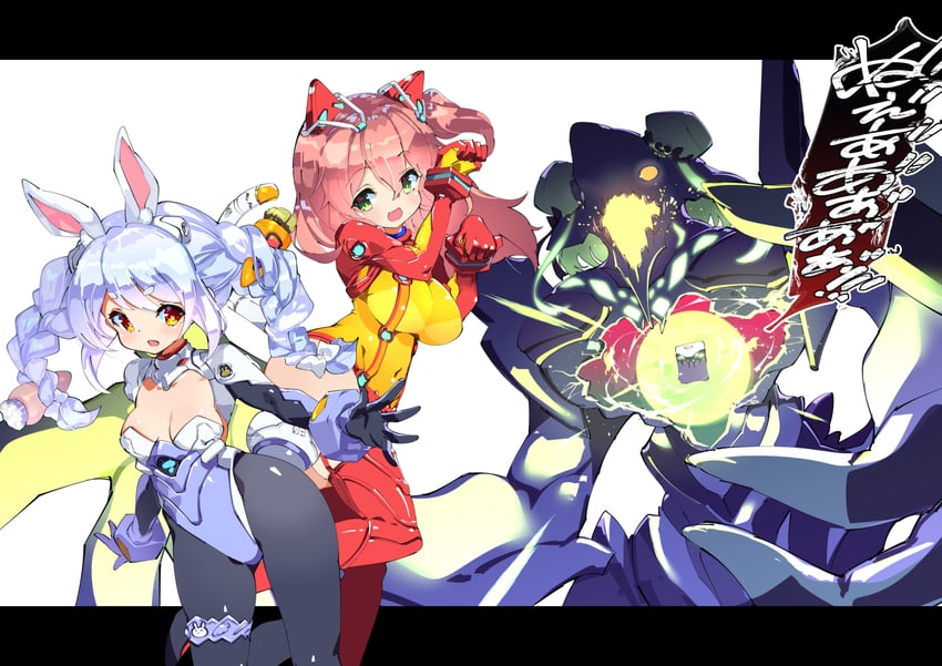 usada pekora, sakura miko, and uruha rushia (hololive and 3 more) drawn by fujishima-sei_ichi-gou