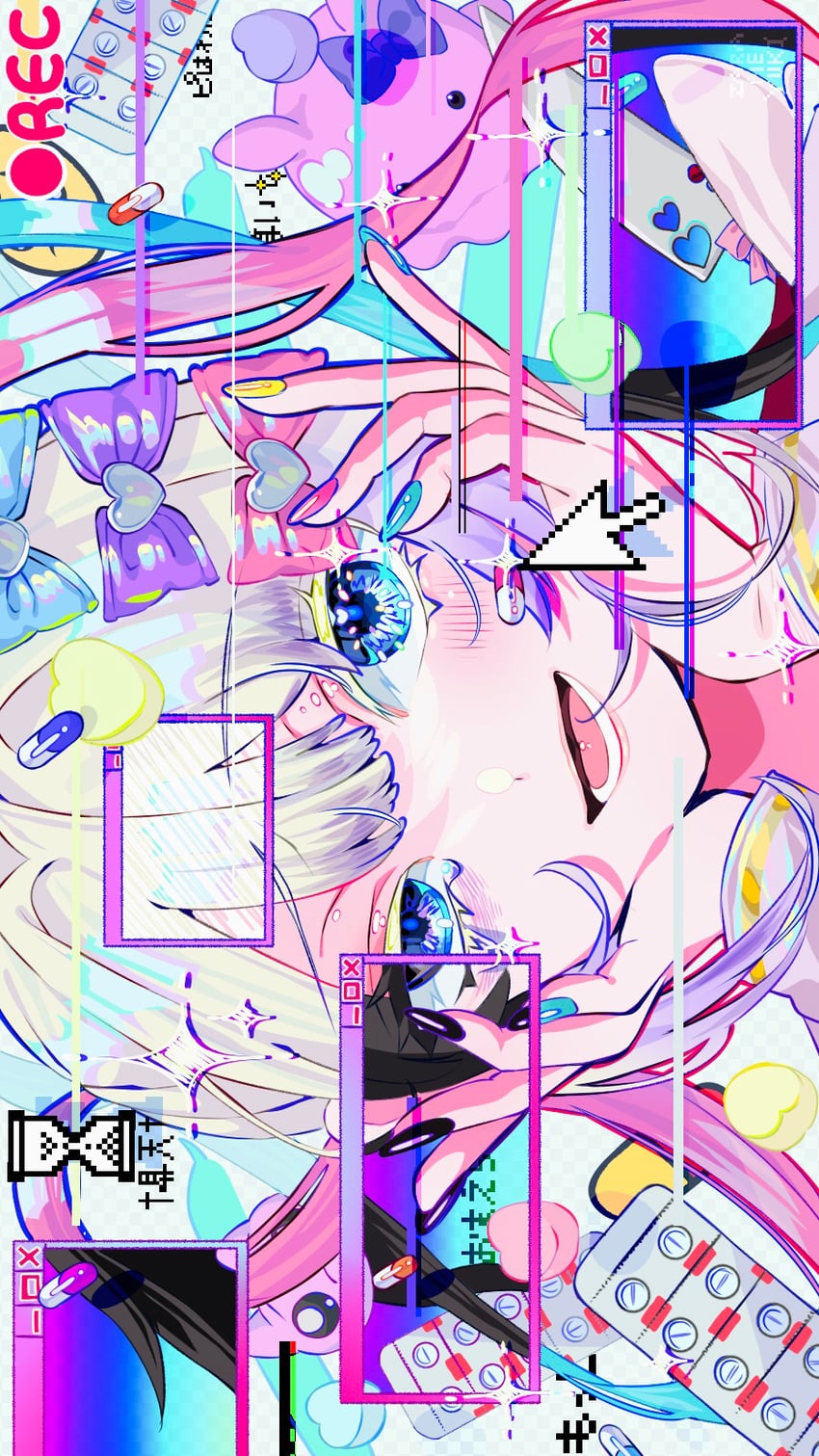 chouzetsusaikawa tenshi-chan and ame-chan (needy girl overdose) drawn by zarame_yuki