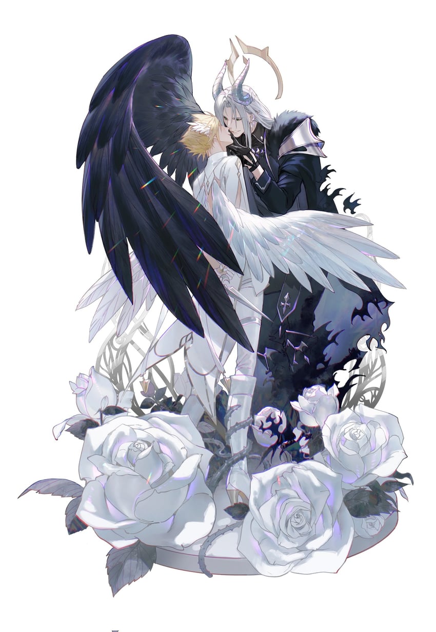 cloud strife and sephiroth (final fantasy and 1 more) drawn by xianyu314