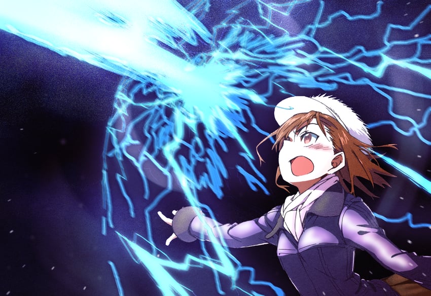 misaka mikoto (toaru majutsu no index and 1 more) drawn by gazing_eye and haimura_kiyotaka