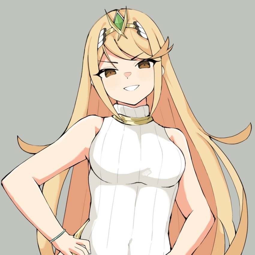 mythra (xenoblade chronicles and 1 more) drawn by iamrardib