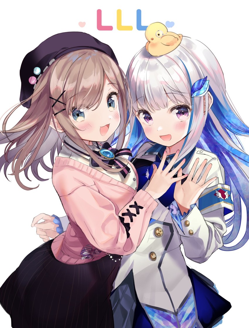 lize helesta, suzuhara lulu, and sebastian piyodore (nijisanji) drawn by kanda_done