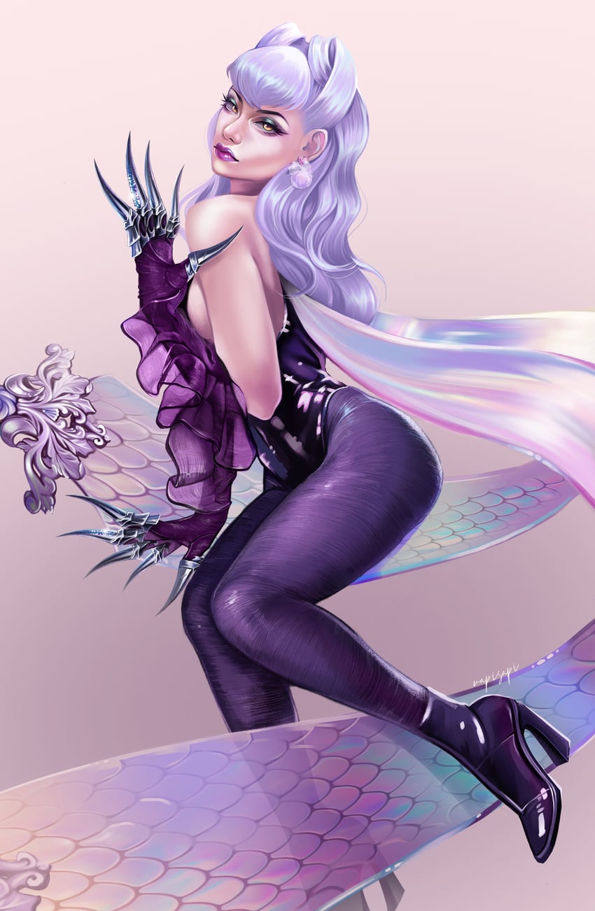 evelynn, k/da all out evelynn, and the baddest evelynn (league of legends) drawn by alionabesliu