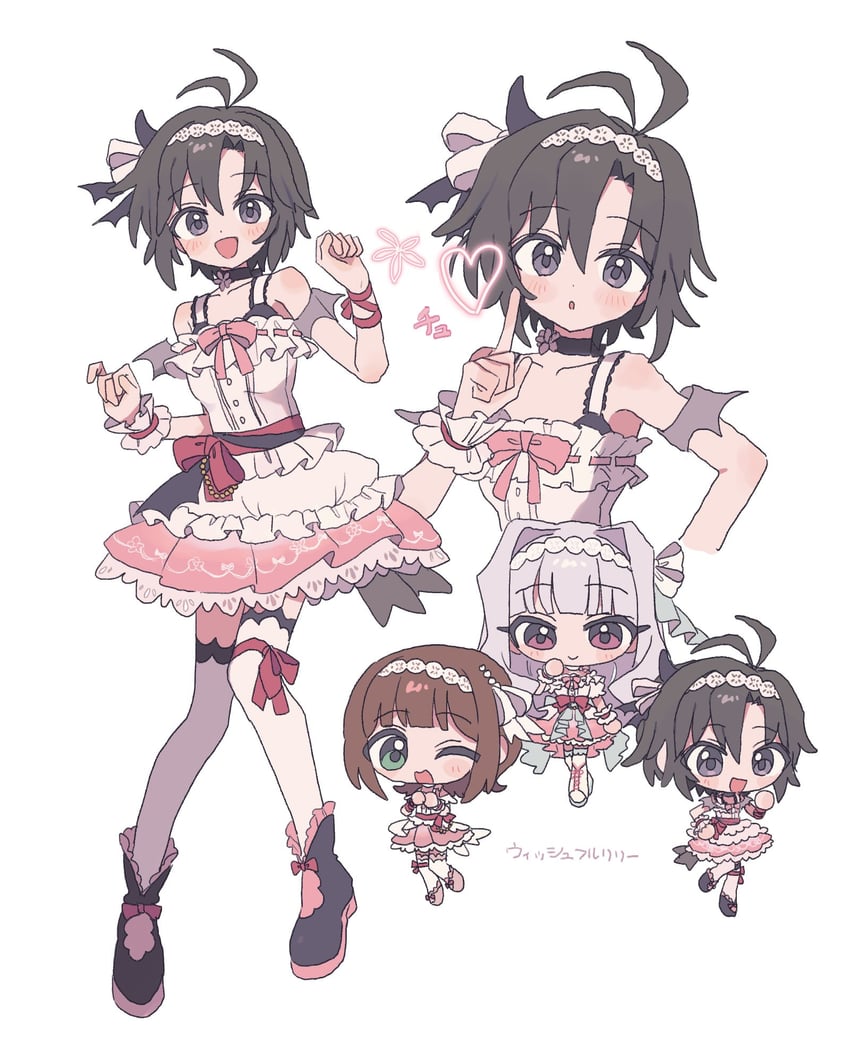 amami haruka, kikuchi makoto, and shijou takane (idolmaster and 3 more) drawn by pnt_0202