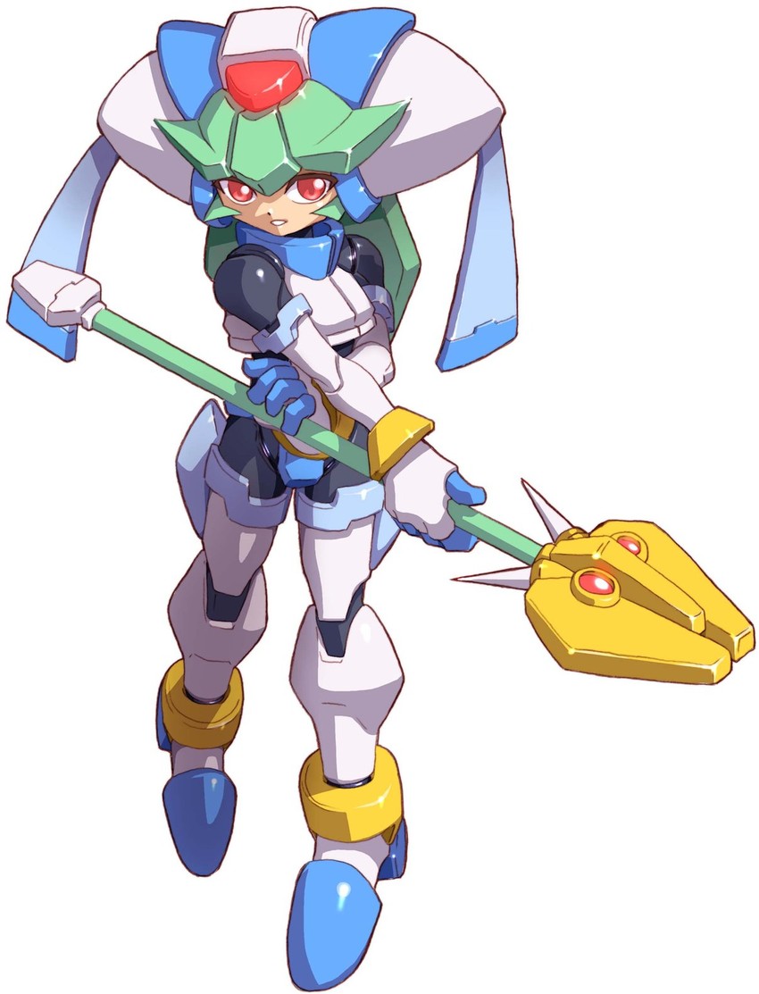 pandora and model w (mega man and 2 more) drawn by yabe_makoto