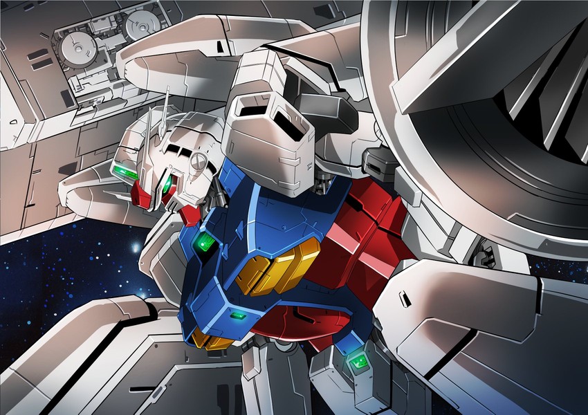 gundam gp-03 stamen and gundam gp-03 dendrobium (gundam and 1 more) drawn by platin_(alios)