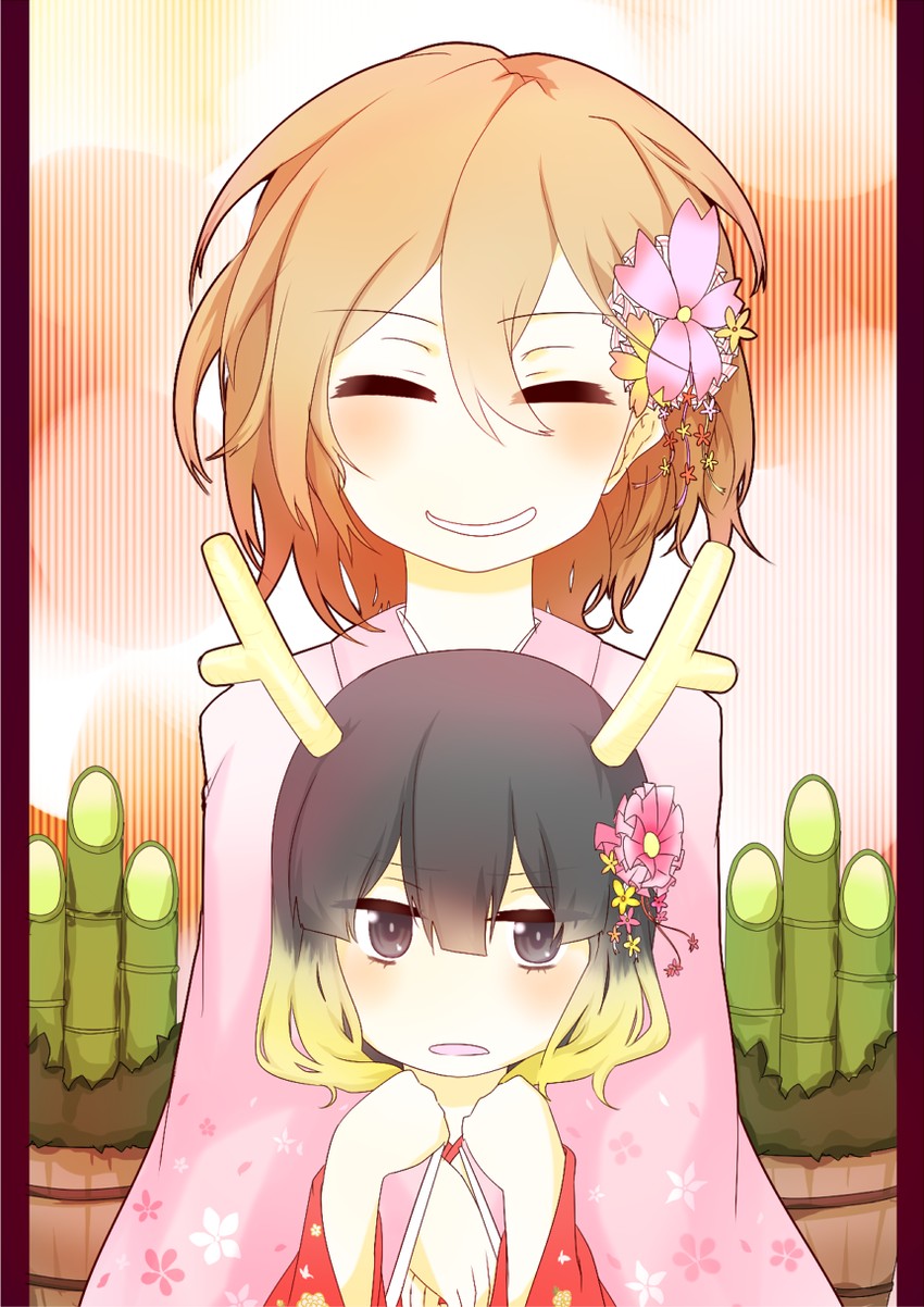 misaka worst and kuroyoru umidori (toaru majutsu no index and 1 more) drawn by i.u.y