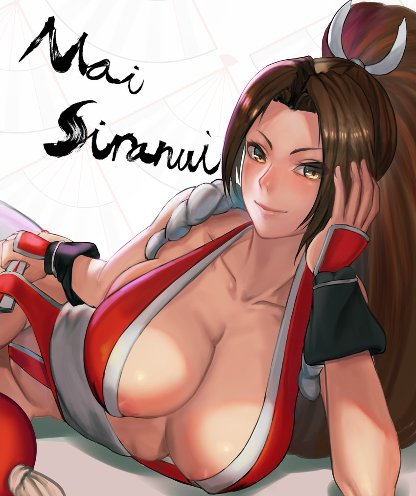 shiranui mai (the king of fighters and 1 more) drawn by mayrel