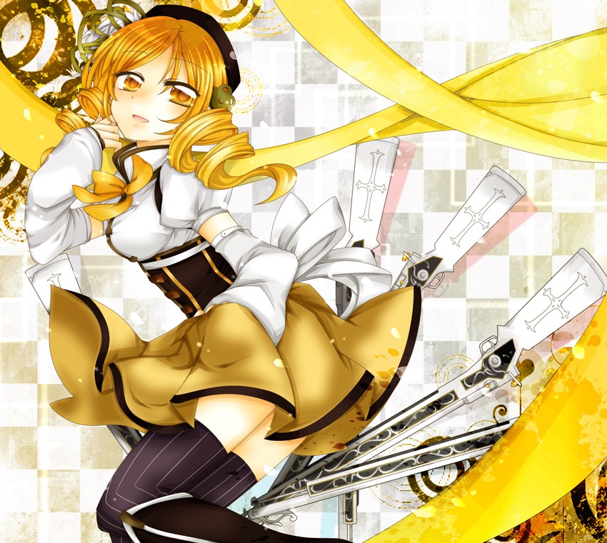 tomoe mami (mahou shoujo madoka magica) drawn by sorakase_sawa