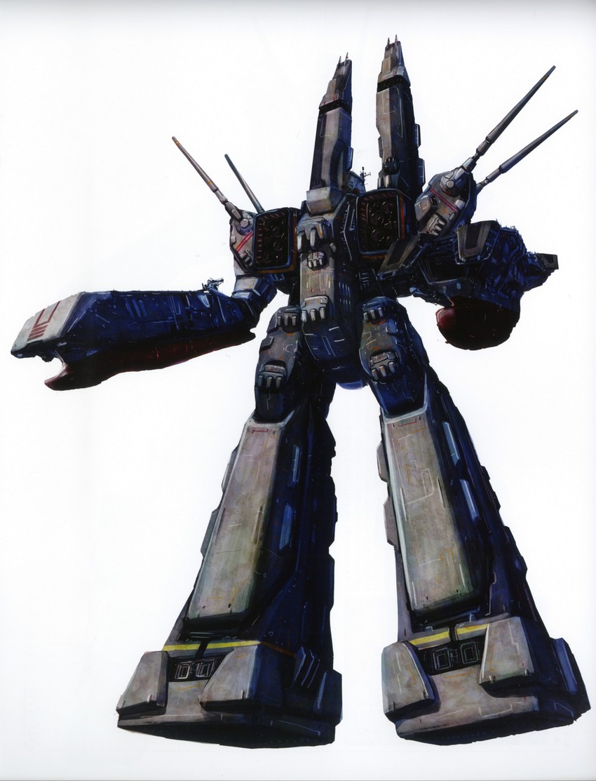 sdf-1, daedalus, and prometheus (macross and 1 more) drawn by takani_yoshiyuki and tenjin_hidetaka