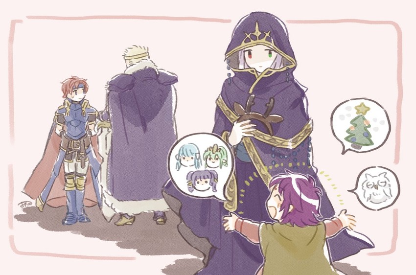tiki, roy, ninian, myrrh, fae, and 3 more (fire emblem and 5 more) drawn by murabito_ba