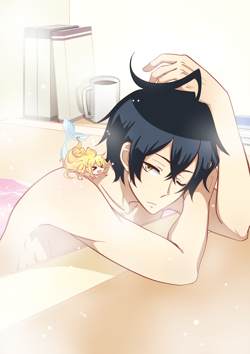 wakasa and tatsumi (orenchi no furo jijou) drawn by yishui