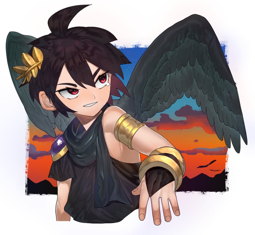 dark pit (kid icarus and 1 more) drawn by dancho_no_mori