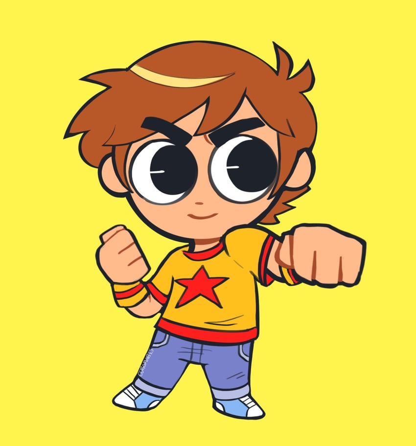 scott pilgrim (scott pilgrim and 1 more) drawn by cdromarts