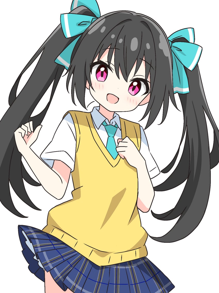 black-haired twintail girl (original) drawn by kotatsu-mazoku