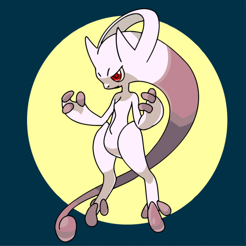 mewtwo and mega mewtwo y (pokemon) drawn by pikachu_ftt
