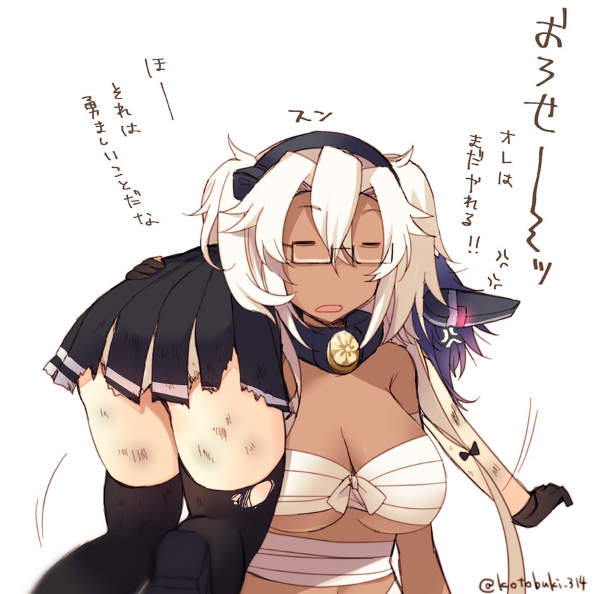 tenryuu, musashi, and musashi kai ni (kantai collection) drawn by kotobuki_(momoko_factory)