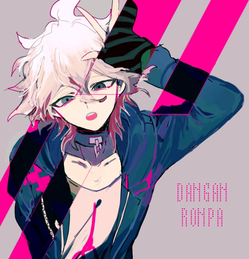 komaeda nagito and servant (danganronpa and 2 more) drawn by illu_kamo