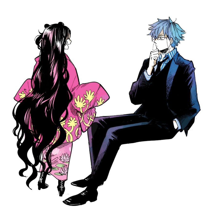 sessyoin kiara and hans christian andersen (fate and 1 more) drawn by nobicco