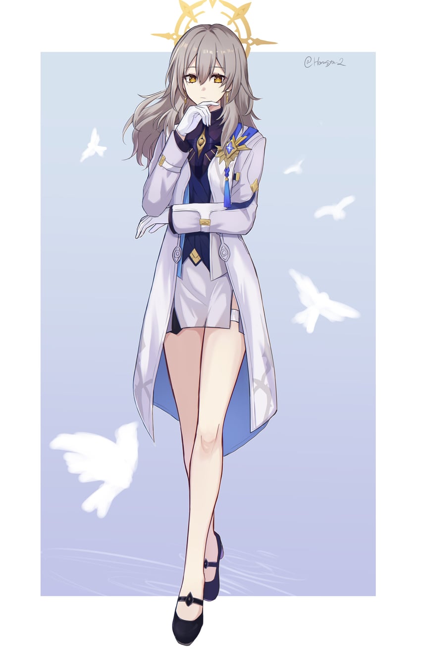 trailblazer, stelle, and sunday (honkai and 1 more) drawn by harusya