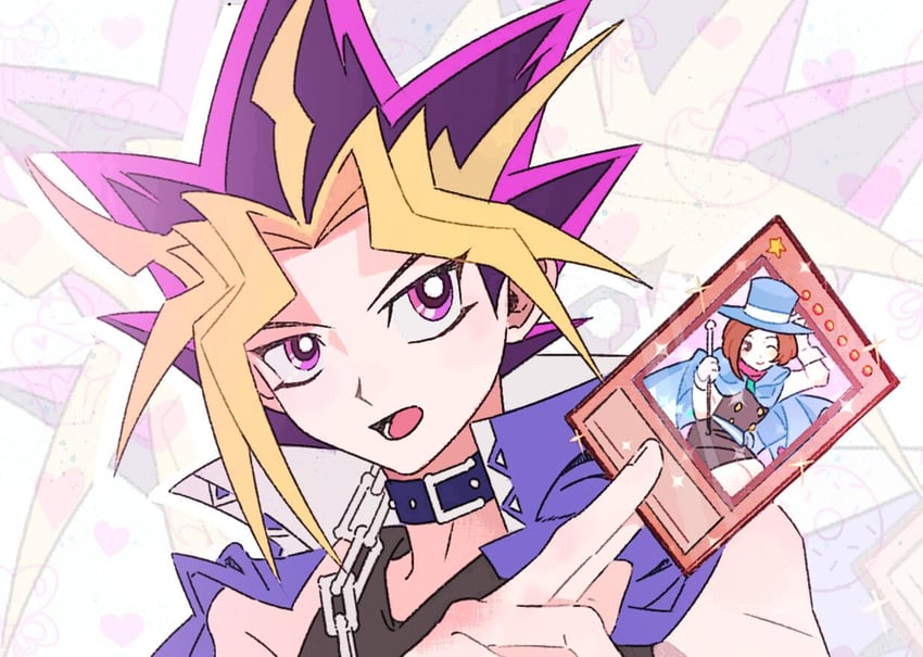 yami yugi and trucy wright (yu-gi-oh! and 1 more) drawn by zghwbyl