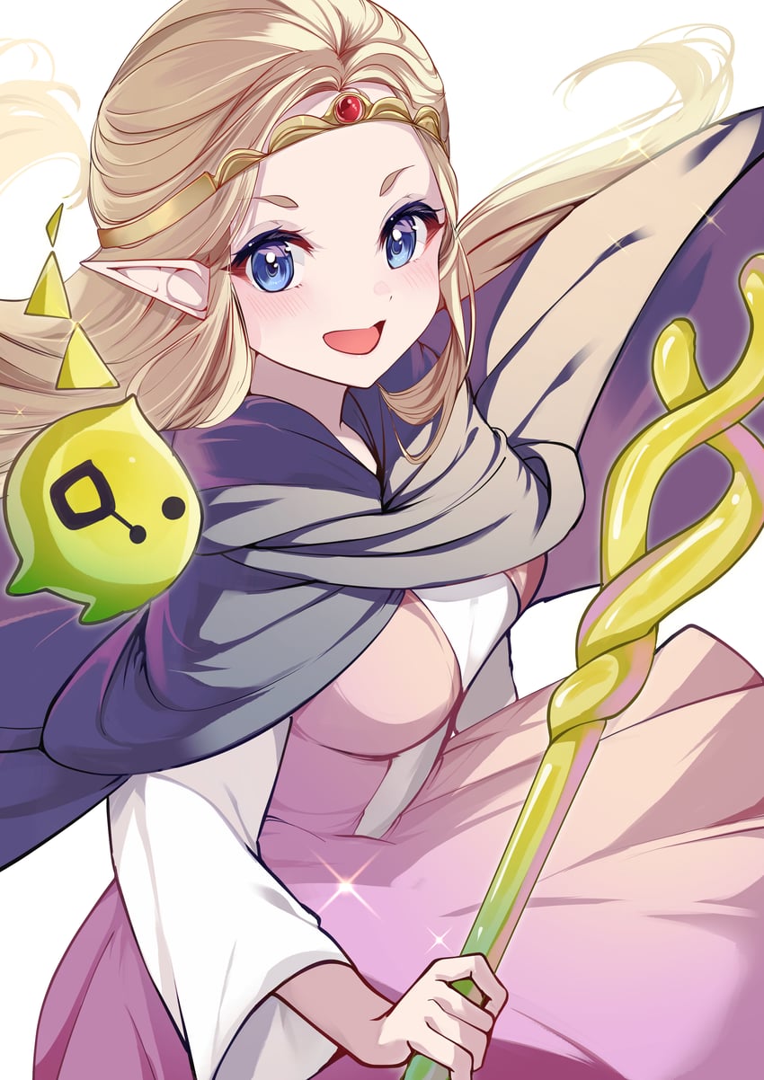 princess zelda and tri (the legend of zelda and 1 more) drawn by risumi_(taka-fallcherryblossom)