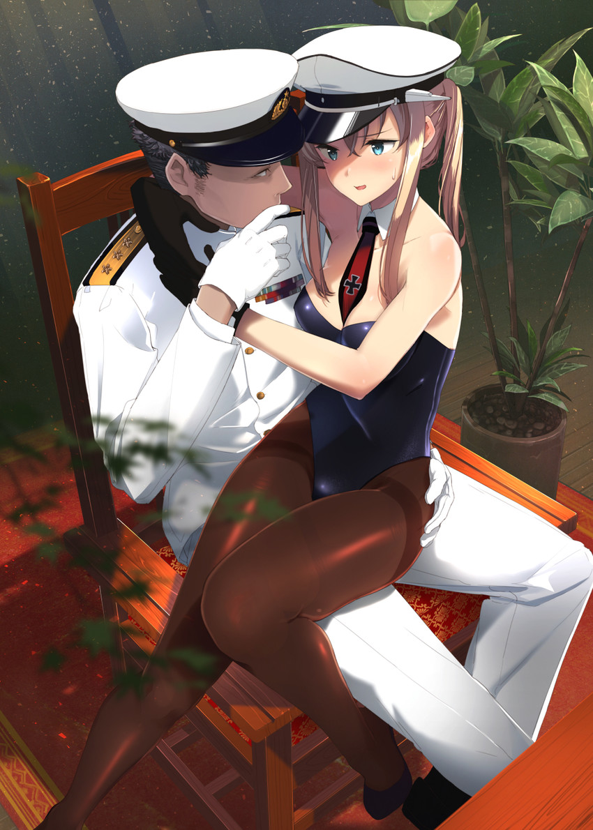admiral and graf zeppelin (kantai collection) drawn by eight_tohyama