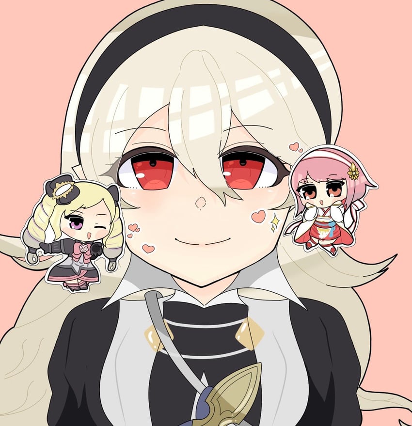 female corrin, elise, and sakura (fire emblem and 1 more) drawn by xoxo_kuol