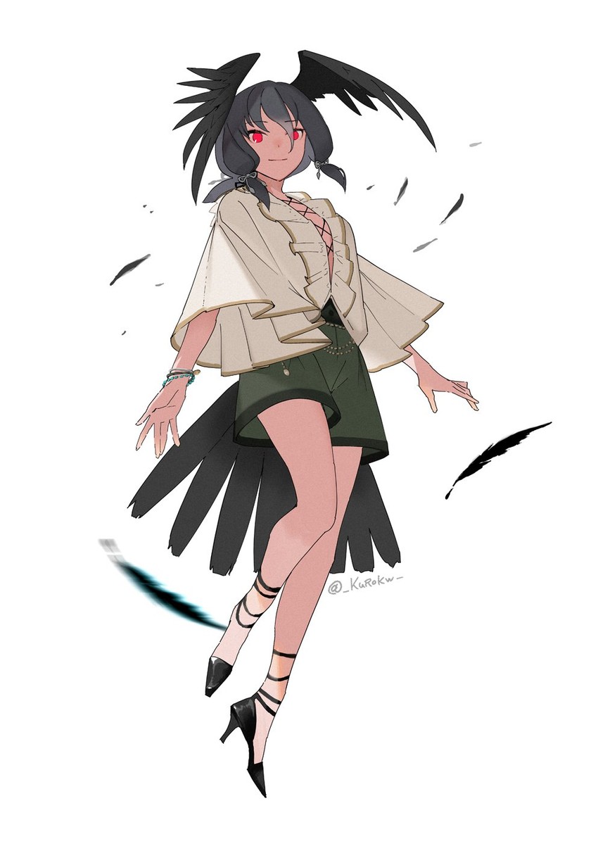 yatagarasu (kemono friends and 1 more) drawn by kurokw