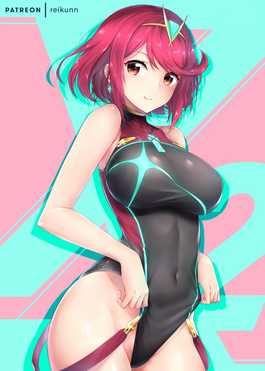 pyra (xenoblade chronicles and 1 more) drawn by rei_kun