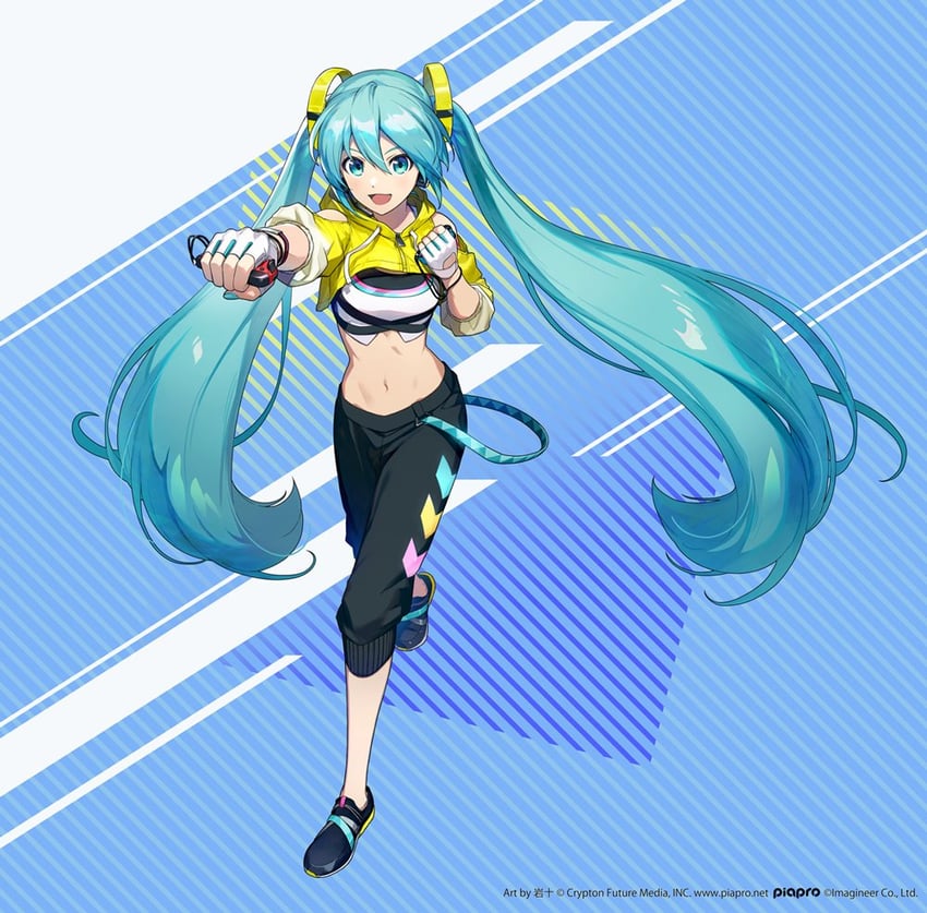 hatsune miku (vocaloid and 2 more) drawn by iwato1712
