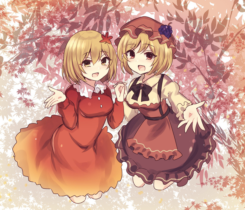 aki minoriko and aki shizuha (touhou) drawn by subaru_(subachoco)