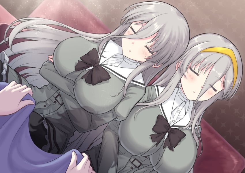 senkou and gekkou (senran kagura and 1 more) drawn by perapera