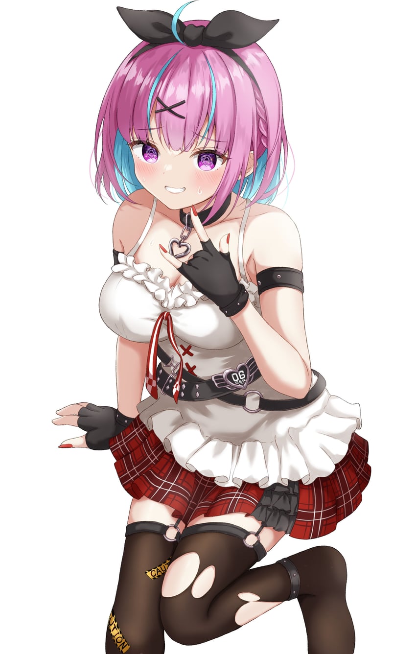 minato aqua and sakamata chloe (hololive) drawn by rinkaa_(lovelive765pro2)