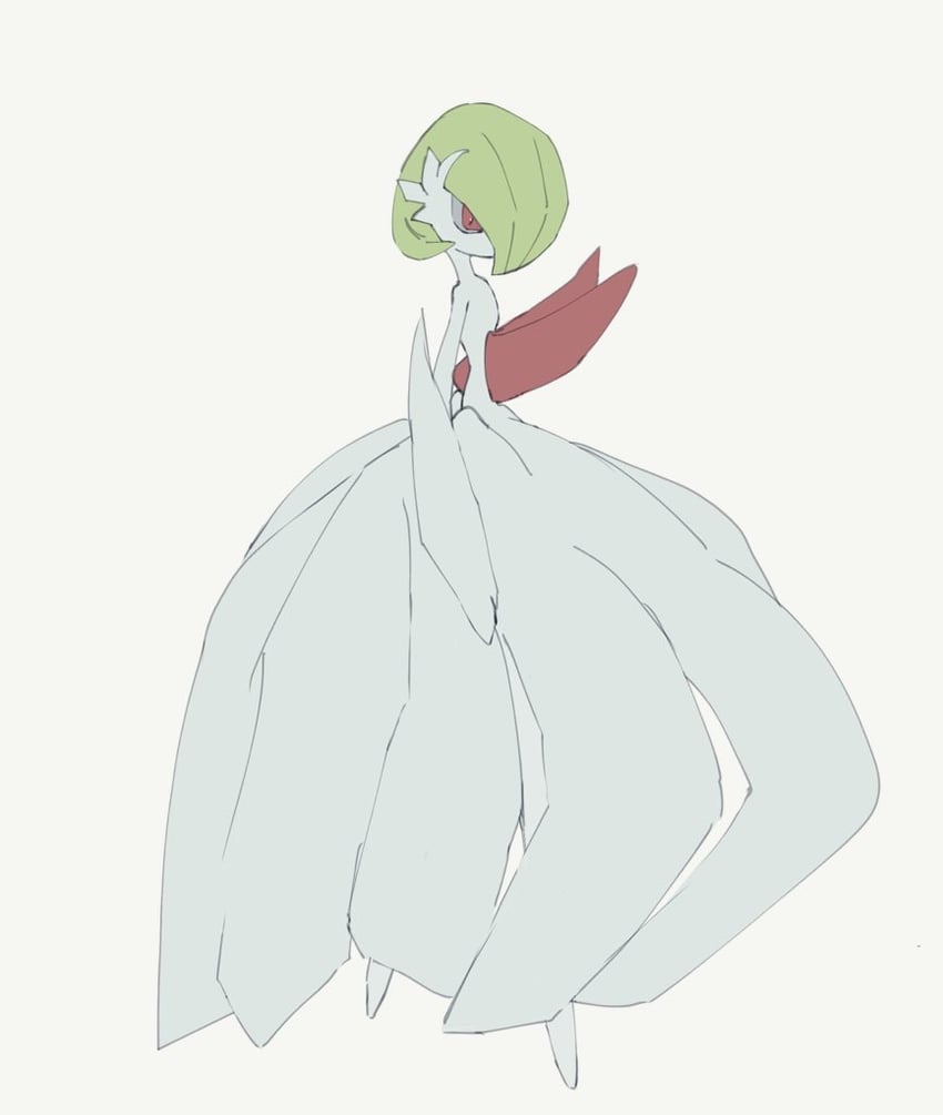 gardevoir and mega gardevoir (pokemon) drawn by rey_(pixiv_95560830)