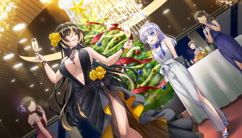 schnee weissberg and amadea wolfa (dolphin wave) drawn by ootomo_takuji