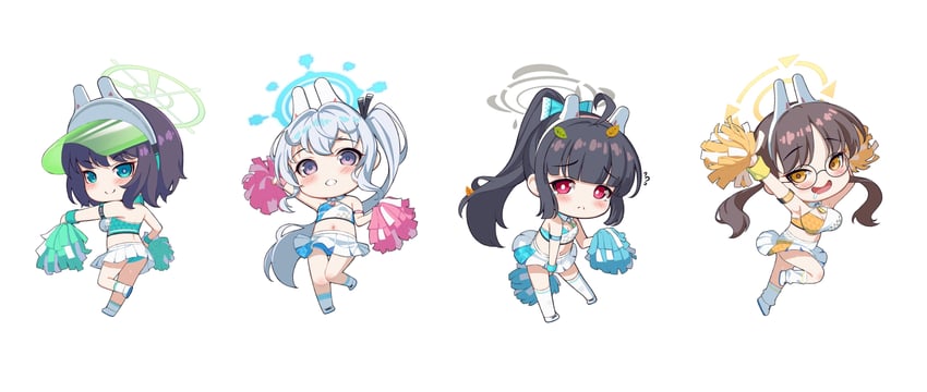 miyu, miyako, saki, and moe (blue archive) drawn by eien_no_24-sai_no_shakai_hito