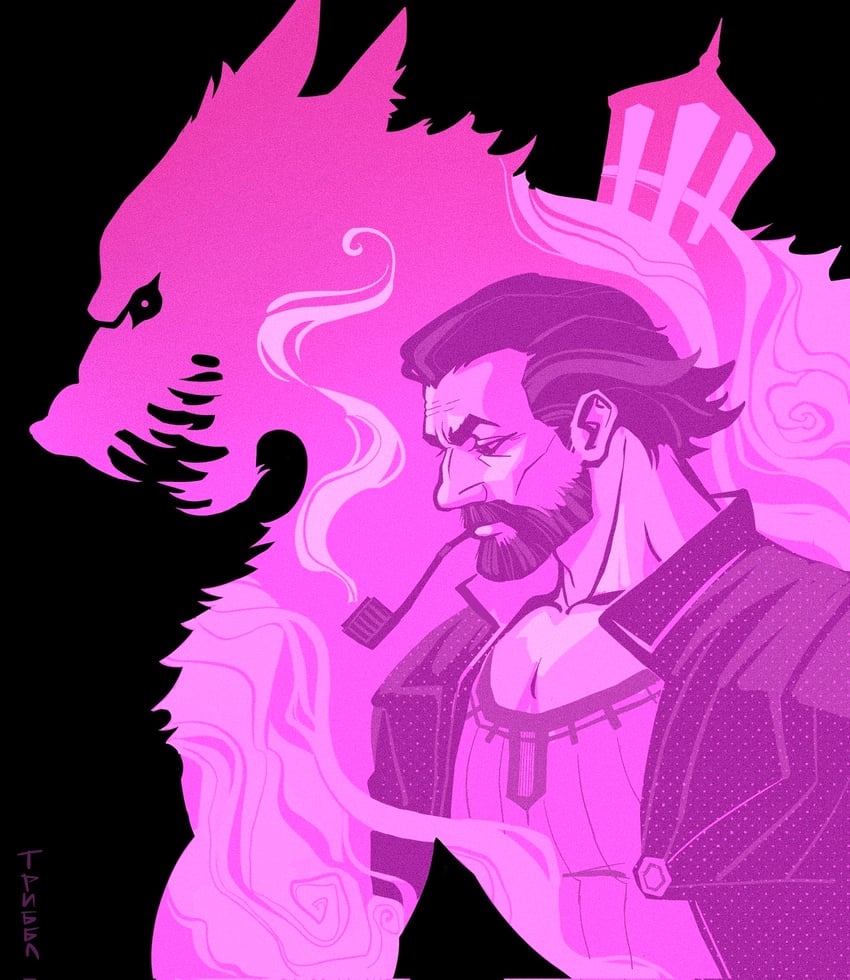 vander and warwick (league of legends and 1 more) drawn by pink_tribble