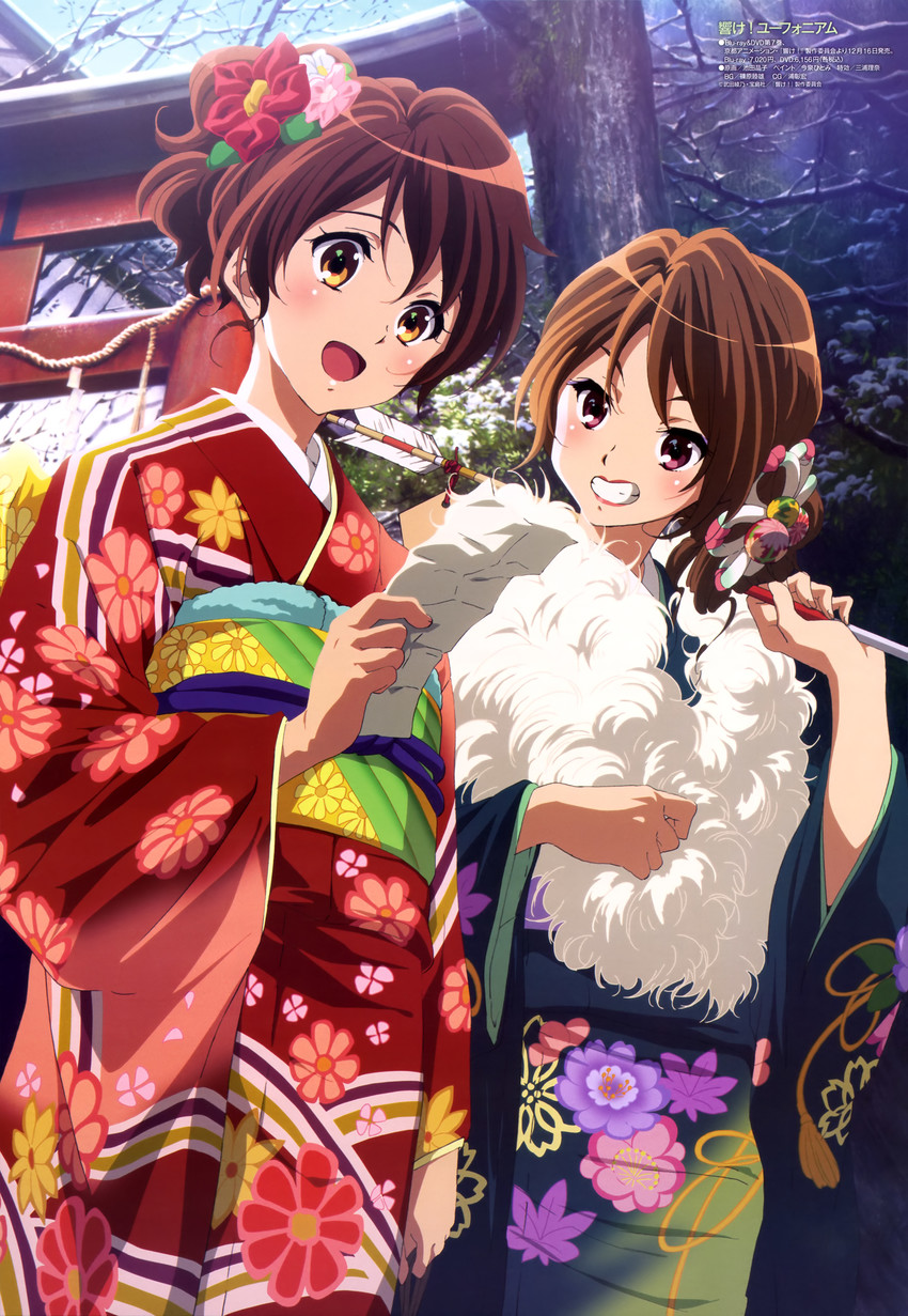 oumae kumiko and oumae mamiko (hibike! euphonium) drawn by ikeda_shouko