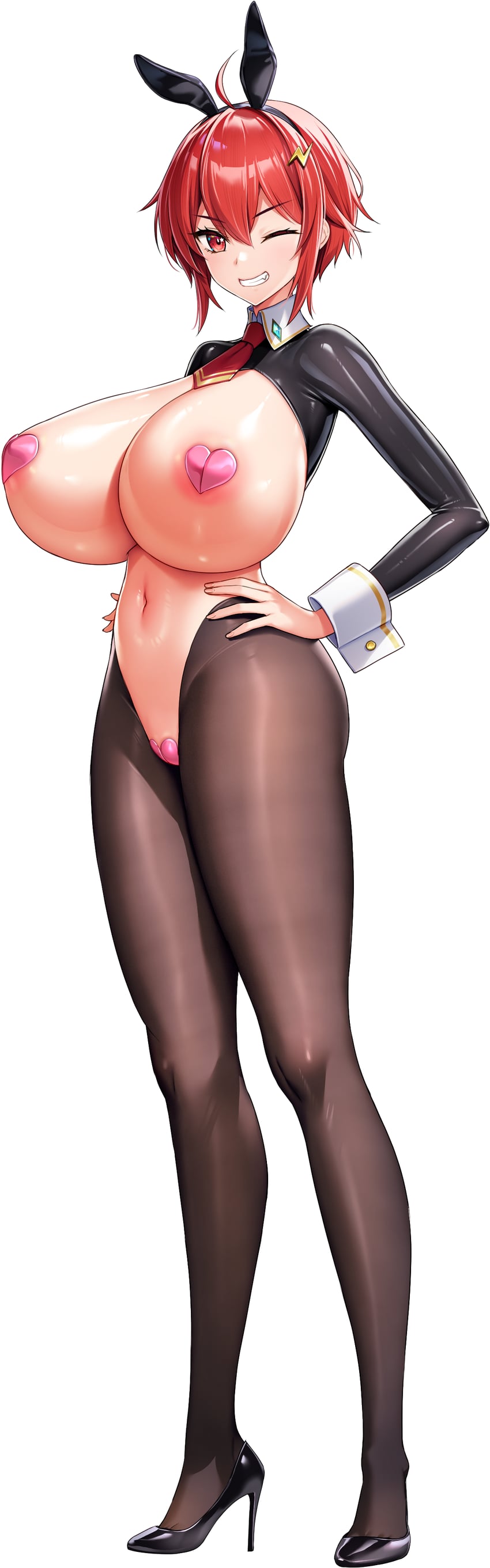 karla lil earthian (motto! haramase! honoo no oppai isekai oppai bunny gakuen!) drawn by derauea