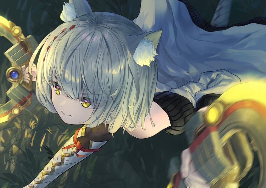 mio (xenoblade chronicles and 1 more) drawn by solar_torch