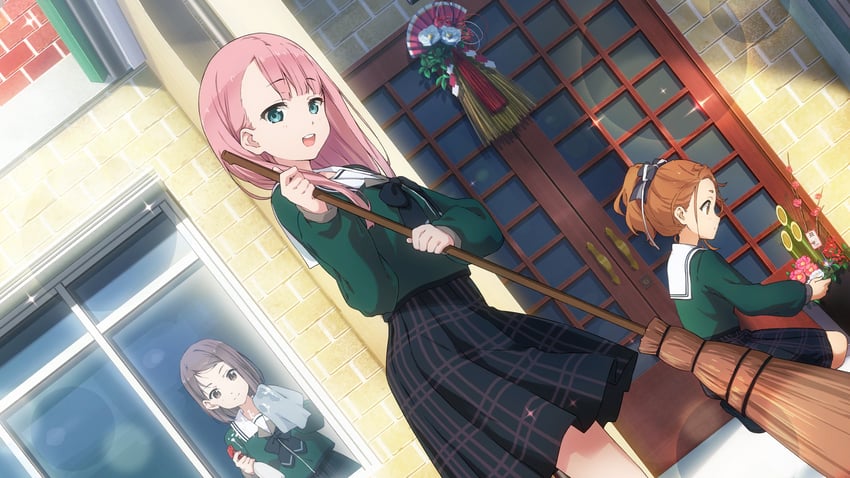 kamiki mikami, kono miyako, and hiiragi tsubomi (22/7 and 1 more)