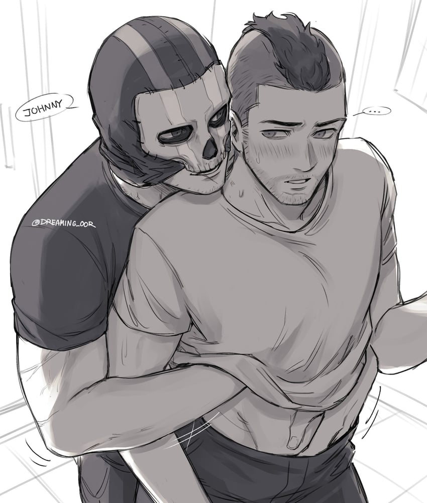 ghost and soap (call of duty and 1 more) drawn by dreaming_oor