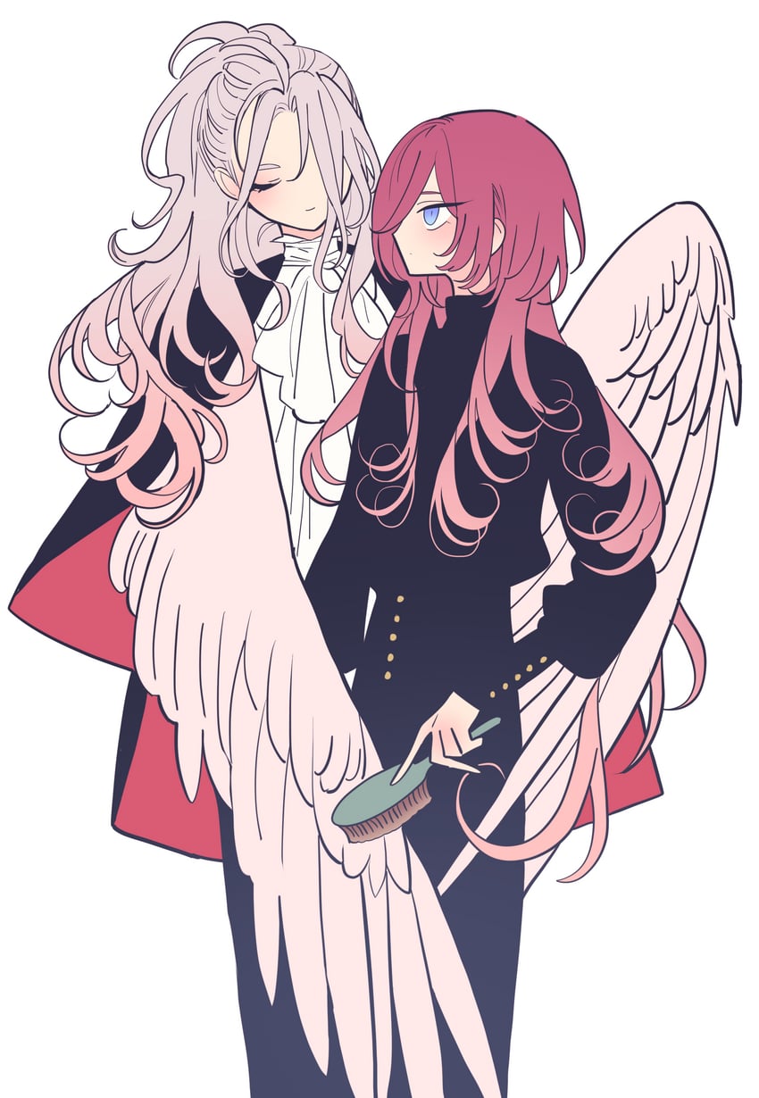 saegusa ibara and ran nagisa (ensemble stars!) drawn by meremero